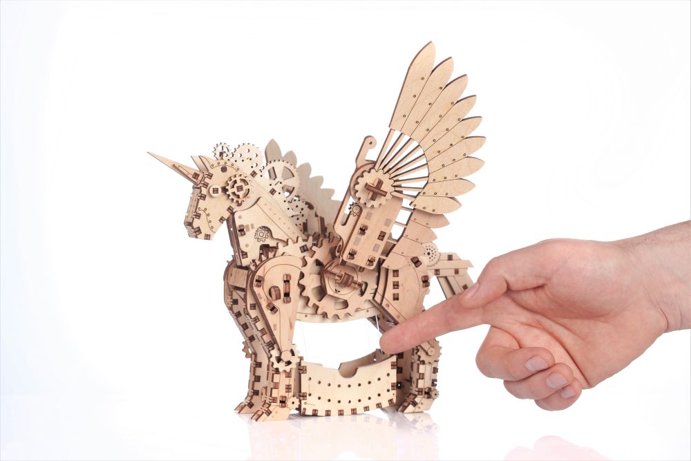 Mechanical Unicorn (Small) (140 Pieces) (245x170x230mm) John Ayrey